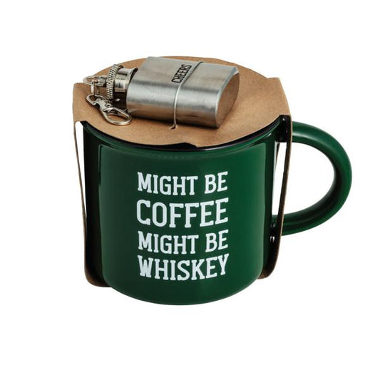Mud Pie Mini Flask and Mug