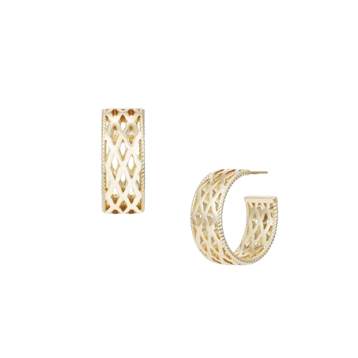 Natalie Wood Designs Graceful Mini Hoop Earrings