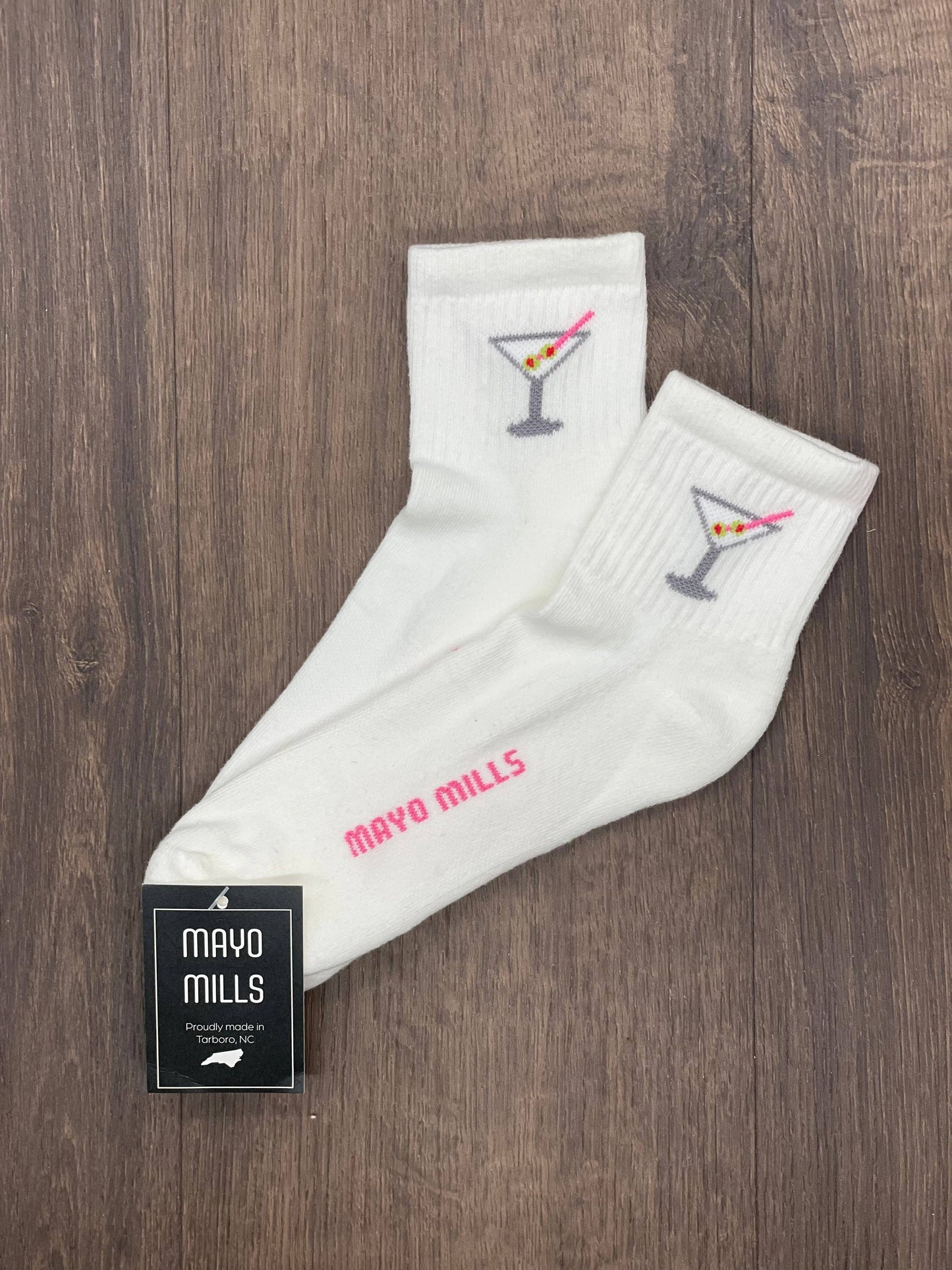 Mayo Mills Martini Quarter Crew Sock