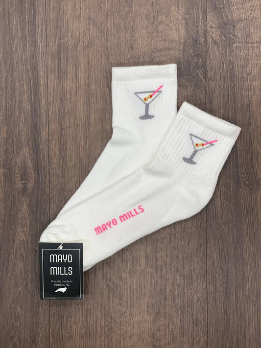 Mayo Mills Martini Quarter Crew Sock