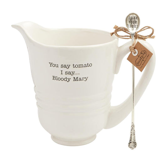 Mud Pie Bloody Mary Pitcher Set