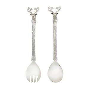 Mud Pie Metal Deer Servers