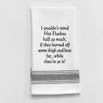 Wild Hare Designs Hot Flashes Tea Towel