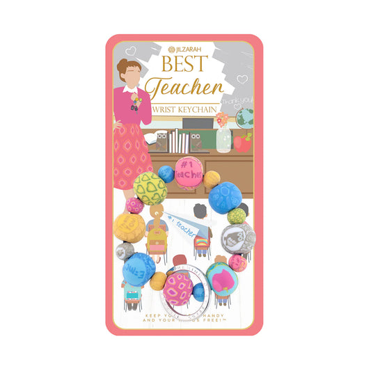 Jilzarah Best Teacher Wrist Keychain