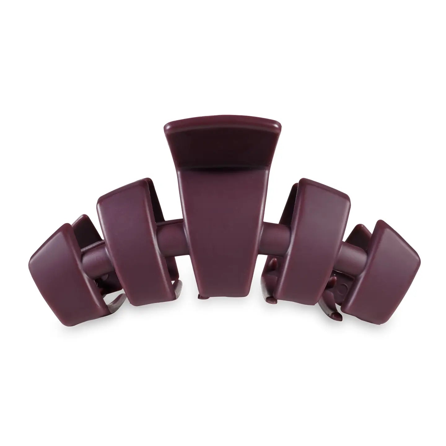 TELETIES Large Classic Hair Clip - Burgundy Bliss