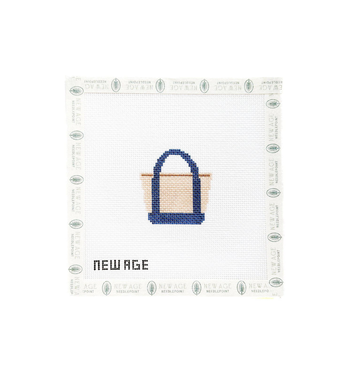 New Age Needlepoint Traditional Navy Boat and Tote Canvas