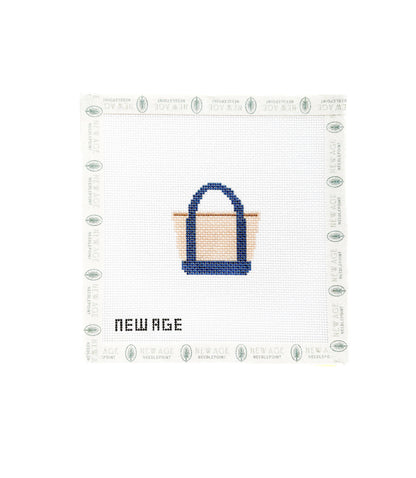 New Age Needlepoint Traditional Navy Boat and Tote Canvas