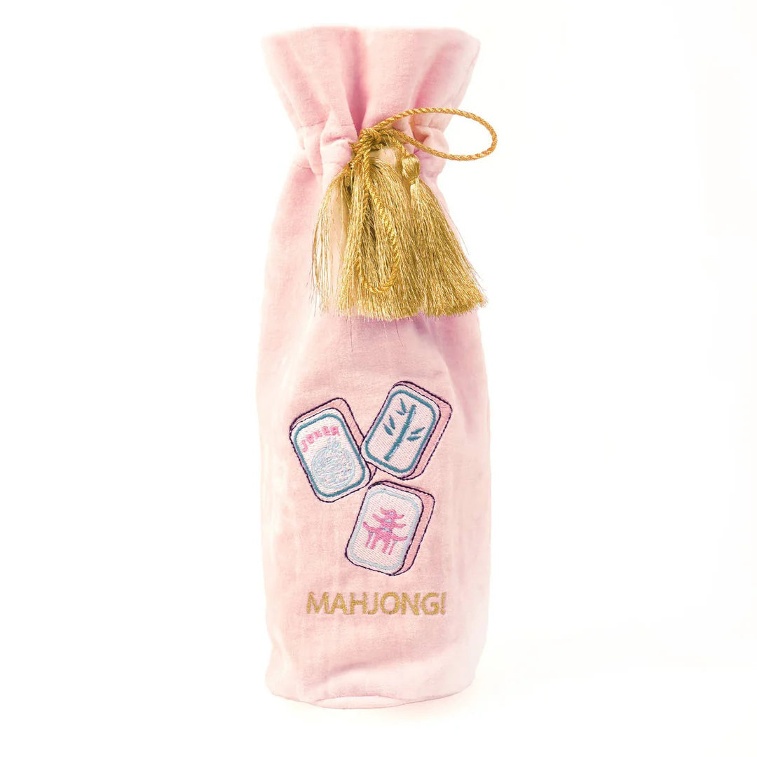 8 Oak Lane Embroidered Wine Bag - Mahjong