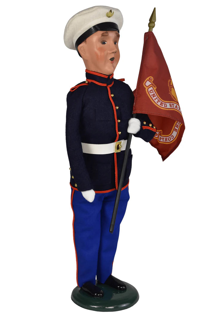 Byers' Choice Marine Man with Flag