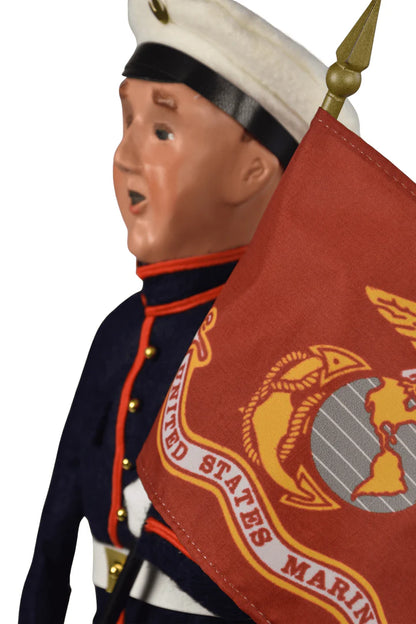 Byers' Choice Marine Man with Flag