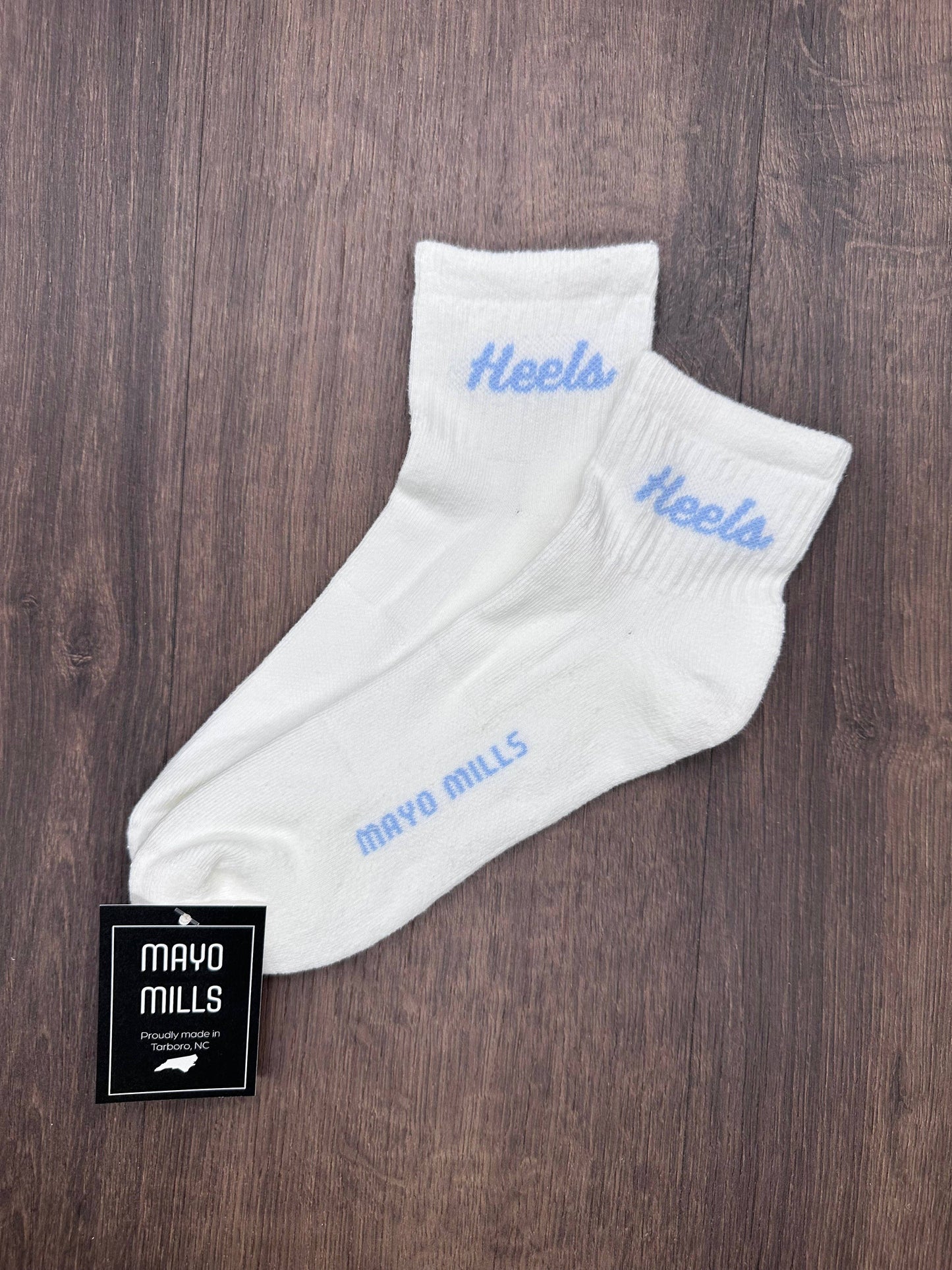 Mayo Mills Heels Quarter Crew Sock