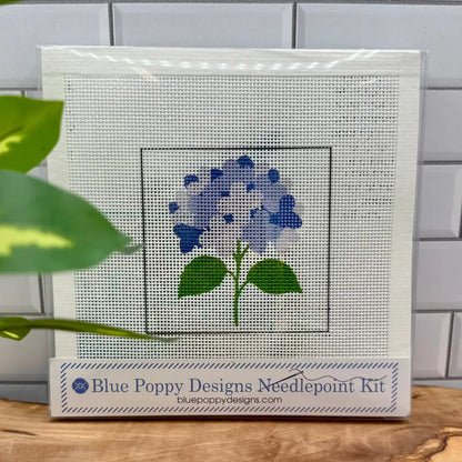 Blue Poppy Designs Needlepoint Kit Blue Hydrangea