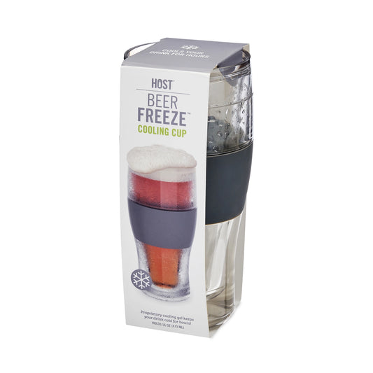 HOST Beer Freeze™ Cooling Cup Insulated w/ Cooling Gel - Gray