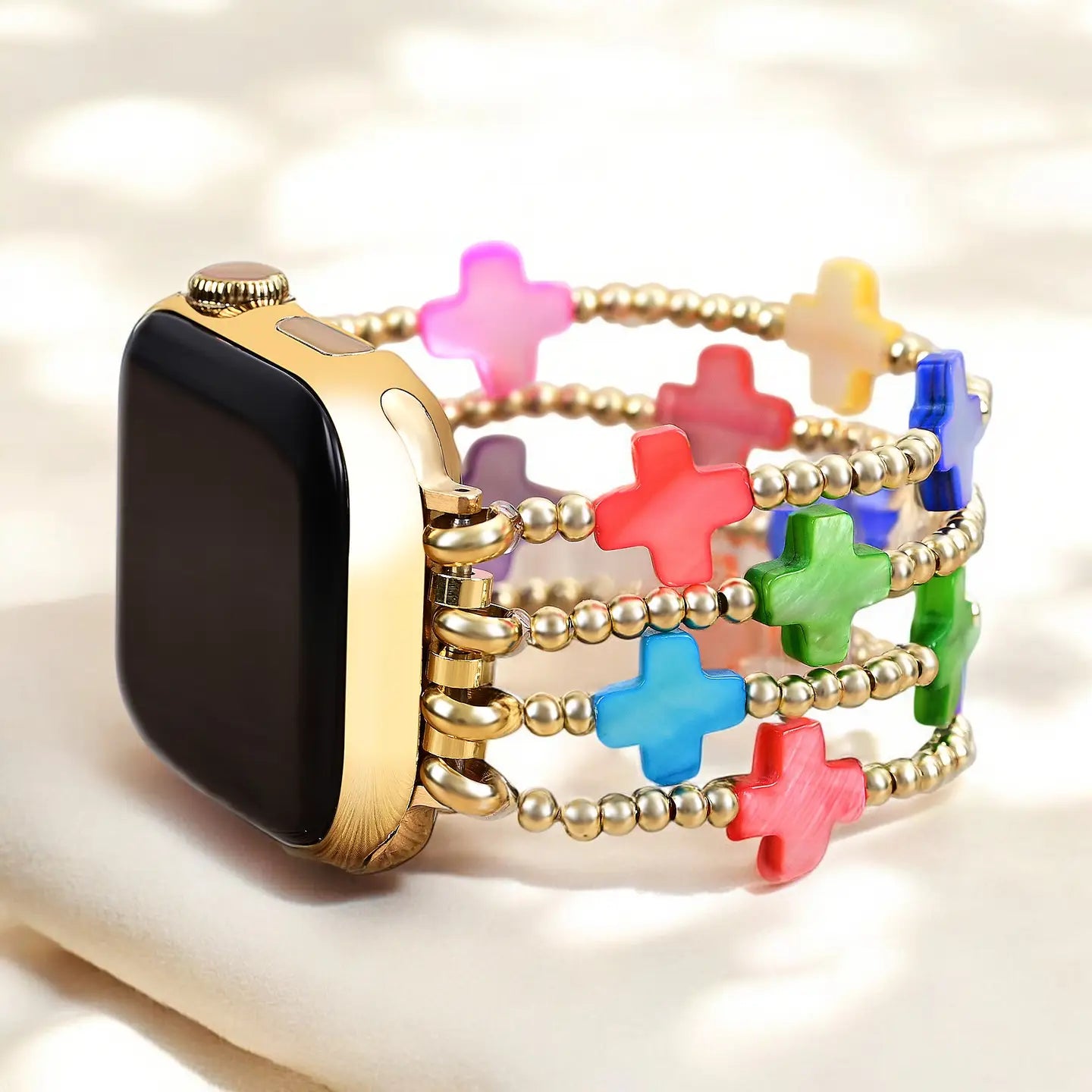 Cape Diablo Chakra Cross Stretch Apple Watch Strap