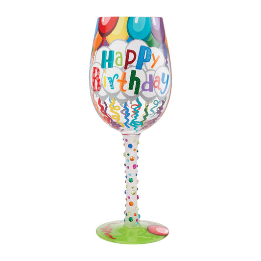 Lolita Happy Birthday Wine Glass