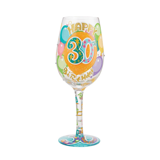 Lolita Happy 30th Birthday Wine Glass