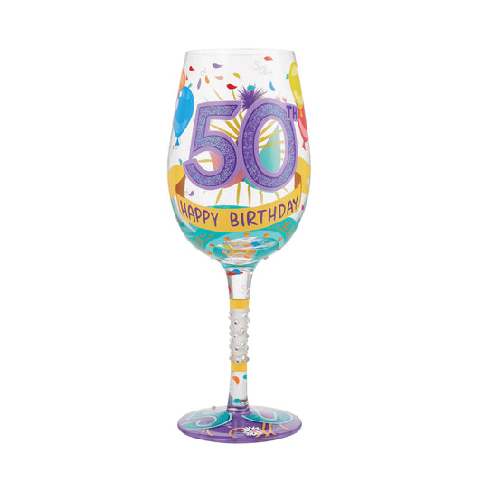 Lolita 50th Birthday Wine Glass