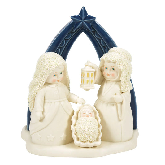 Department 56 Snowbabies Midnight Clear Nativity