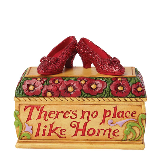 Jim Shore "There's No Place Like Home" The Wizard of Oz Ruby Red Slipper Trinket Box