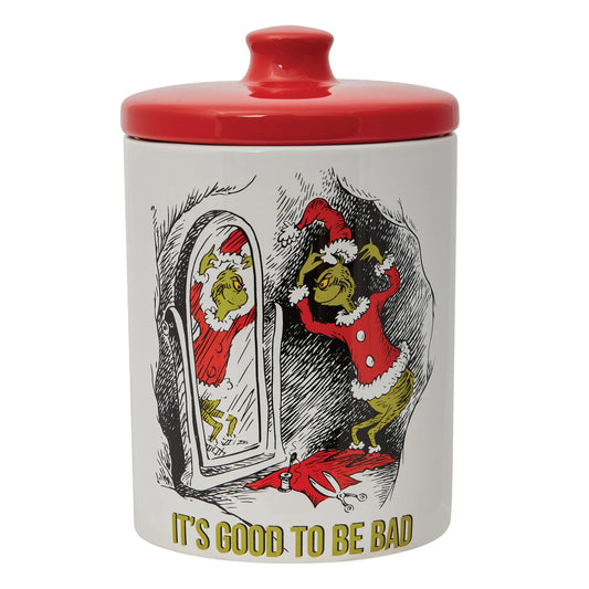 Enesco Classic Santa Grinch Med Canister