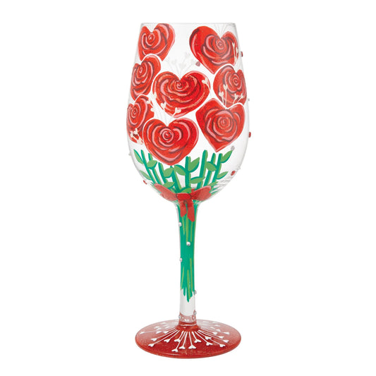 Lolita Valentine's Bouquet Wine Glass