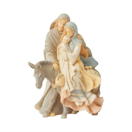 Foundations by Enesco Holy Family with Donkey Figurine