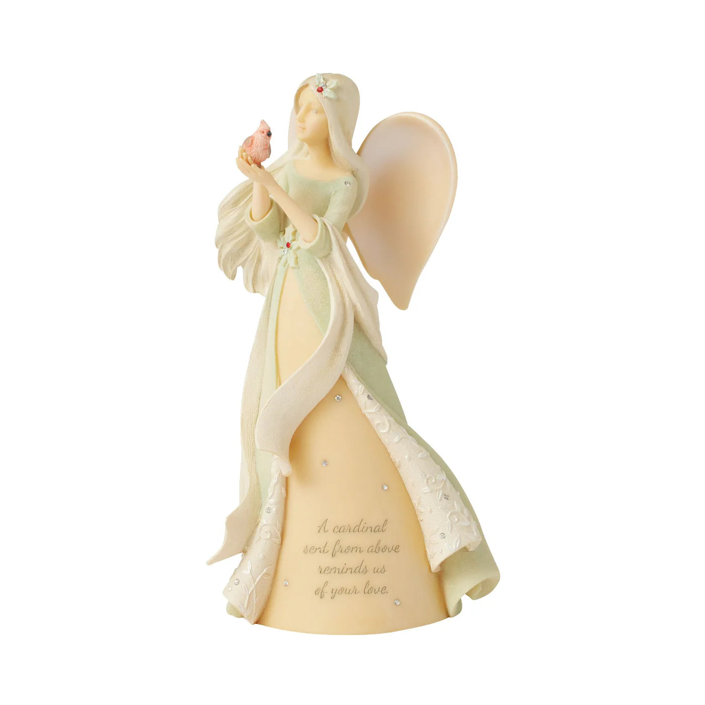 Foundations by Enesco Red Cardinal Angel