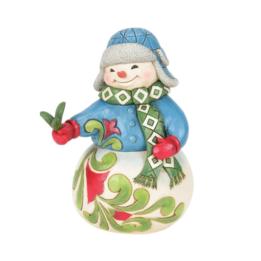 Jim Shore "Wishing You a Cozy Christmas" Snowman Figurine