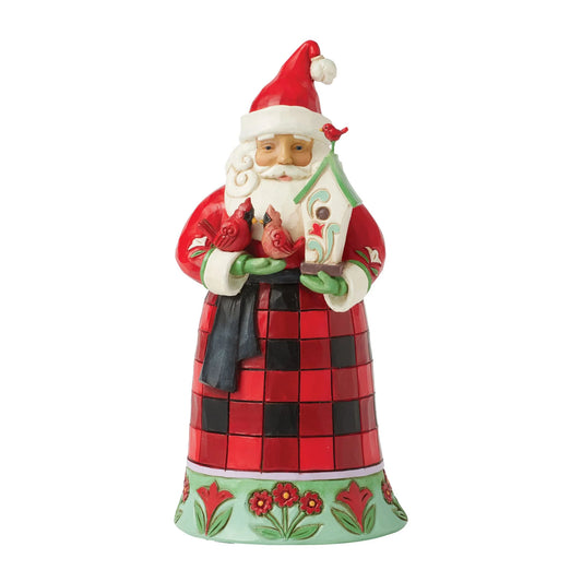 Jim Shore Highland Glen "Santa's Cardinal Christmas"