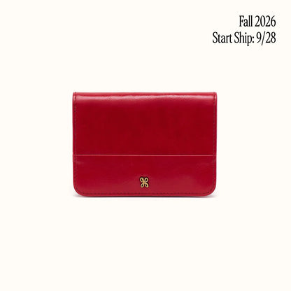 HOBO Jill Bifold Wallet True Red