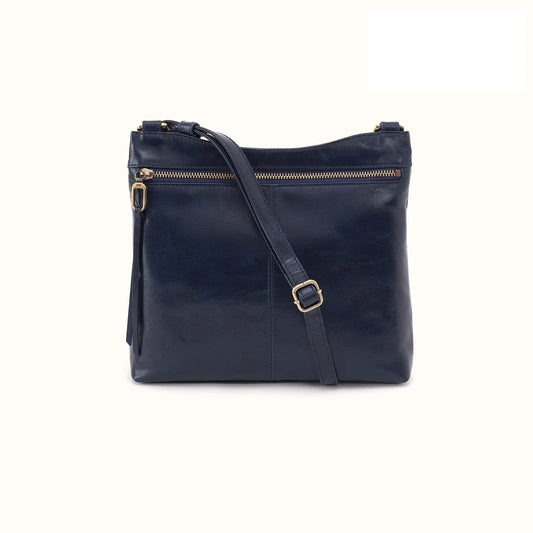 HOBO Cambel Crossbody Ink Navy Polished Leather