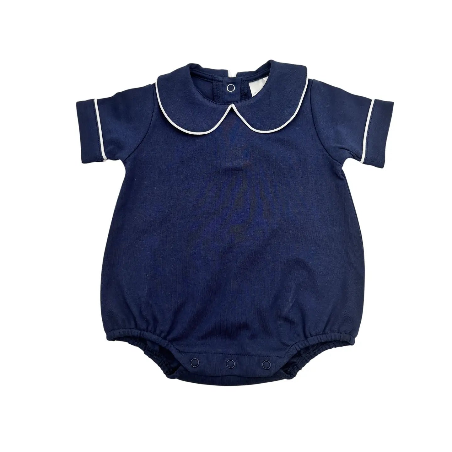Piped Collar Bubble - Navy