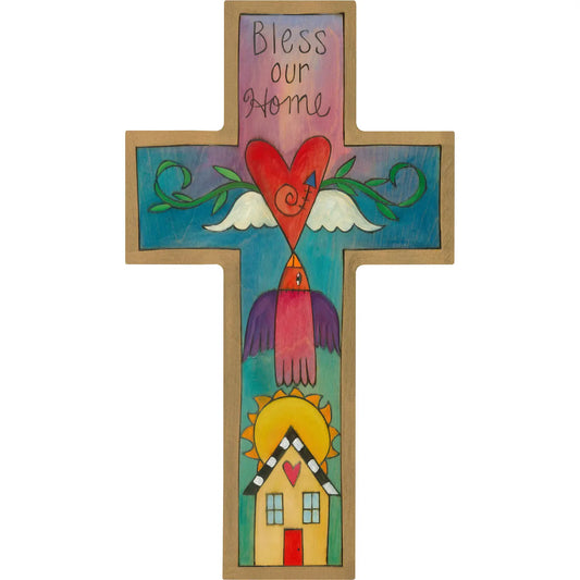 Sticks Blessings Cross Plaque