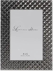 Lawrence Frames 4X6 Diamond Black Smoke Silver Picture Frame