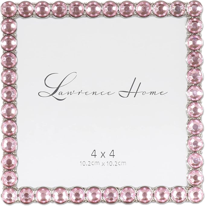 Lawrence Frames 4x4 Pink Jeweled Frame