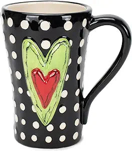 Demdaco White Dots Mugs