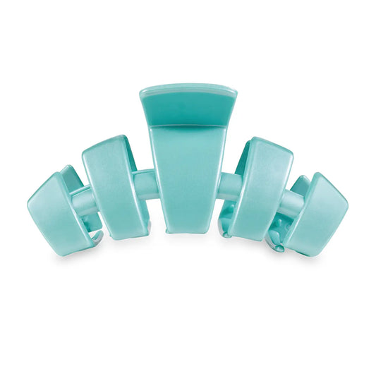 TELETIES Medium Classic Hair Clip - Totally Turquoise