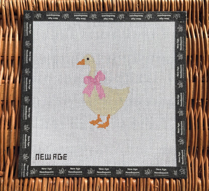 New Age Needlepoint Pink Baby Goose Canvas
