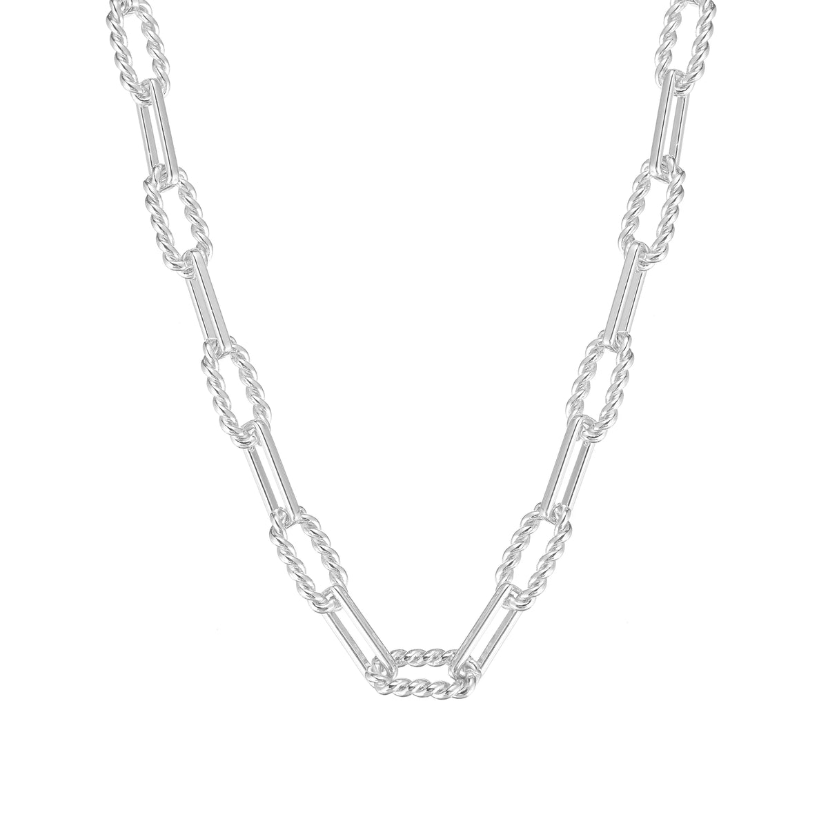 Natalie Wood Designs She's Spicy Mini Chain Link Necklace Silver