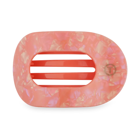 TELETIES Small Flat Round Clip - Dreamsicle