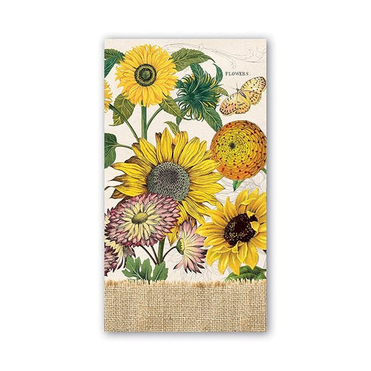 Michel Design Works Sunflowers Hostess Napkins