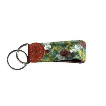 Good Threads Camouflage Needlepoint Keychain