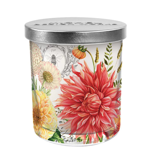 Michel Design Works Dahlias Jar Candle with Lid