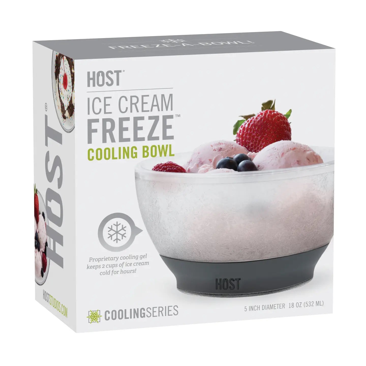 HOST Ice Cream Freeze™ Cooling Bowls w/ Cooling Gel - Set of 2
