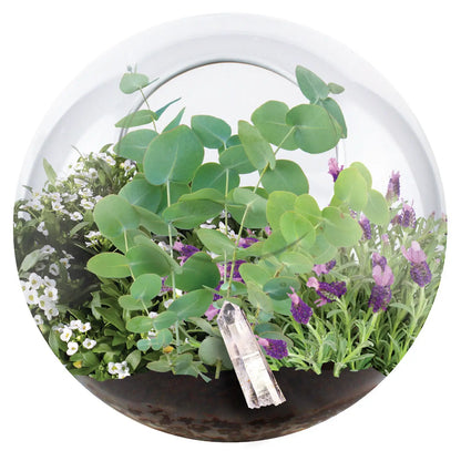 Silver Circle Crystal Glass Garden
