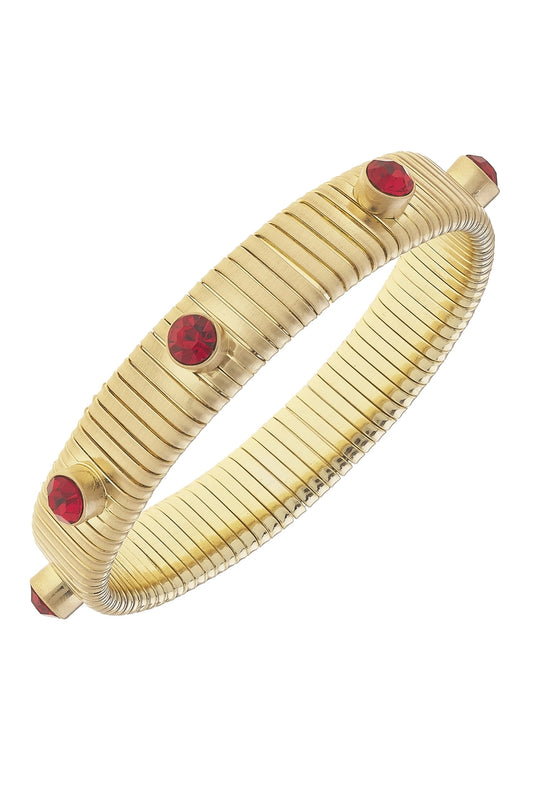 CANVAS Winston Rhinestone Watch Band in Red