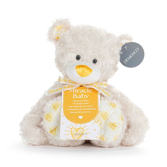Demdaco Miracle Baby Plush Bear