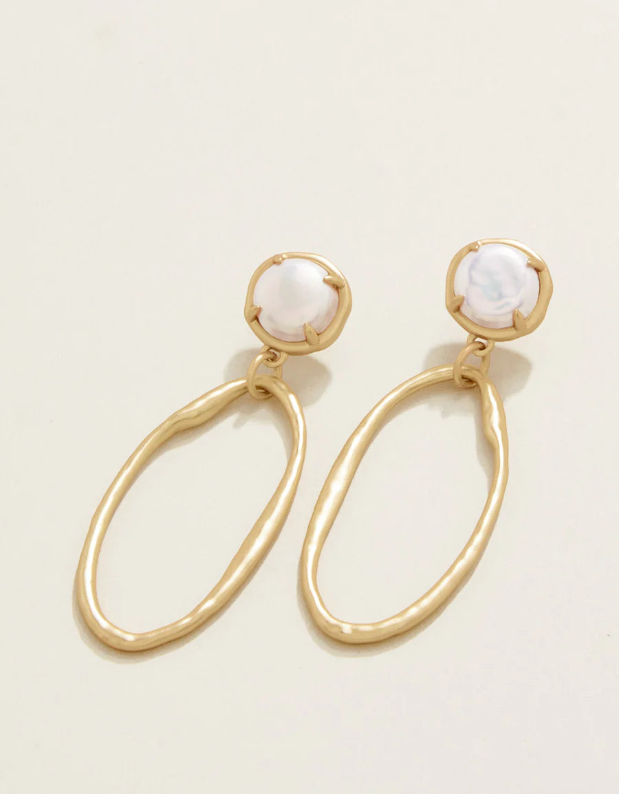 Spartina 449 River Club Earrings Pearl