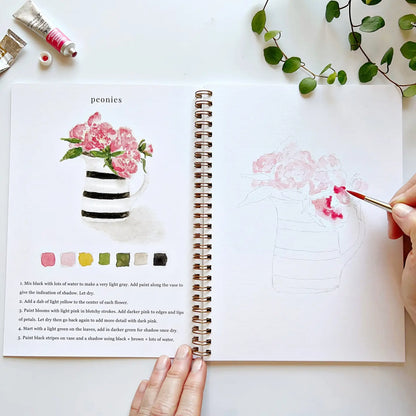 Emily Lex Studio Bouquets Watercolor Workbook