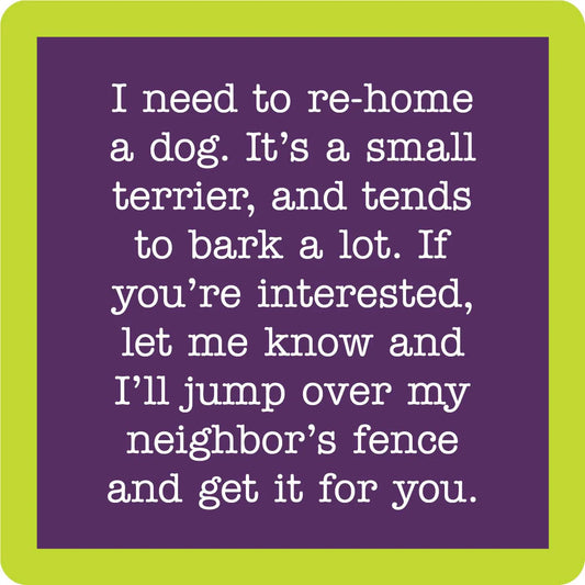 Drinks on Me Rehome Dog Coaster